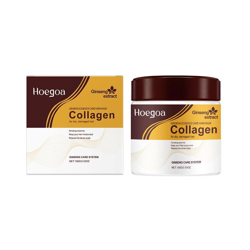 Hoegoa Argan Oil Hair Mask - Collagen-rich, moisturizing, easily absorbed, improves frizzy hair. HG-A03-0444-01 100g